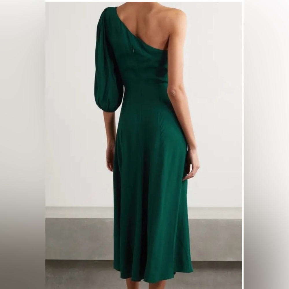 reformation lawrence dress / size 6 / emerald green - Picture 2 of 10